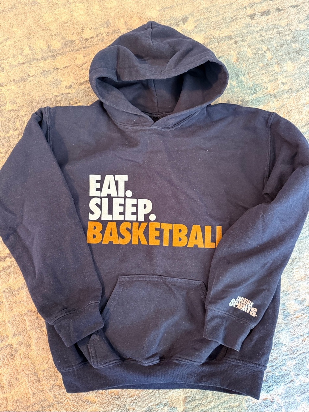 Youth Navy 'Eat. Sleep. Basketball.' Hoodie Sweatshirt